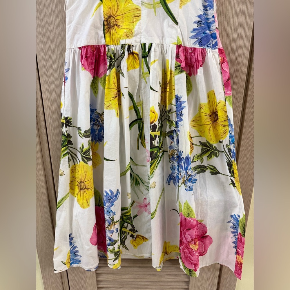 Karl Lagerfeld Yellow and Blue Floral Dress - Picture 8 of 13
